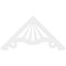 Ekena Millwork Pitch Marshall Architectural Grade PVC Gable Pediment, 60"W x 30"H x 1"P (12/12) GPP060X030X100MAR - alternate 3